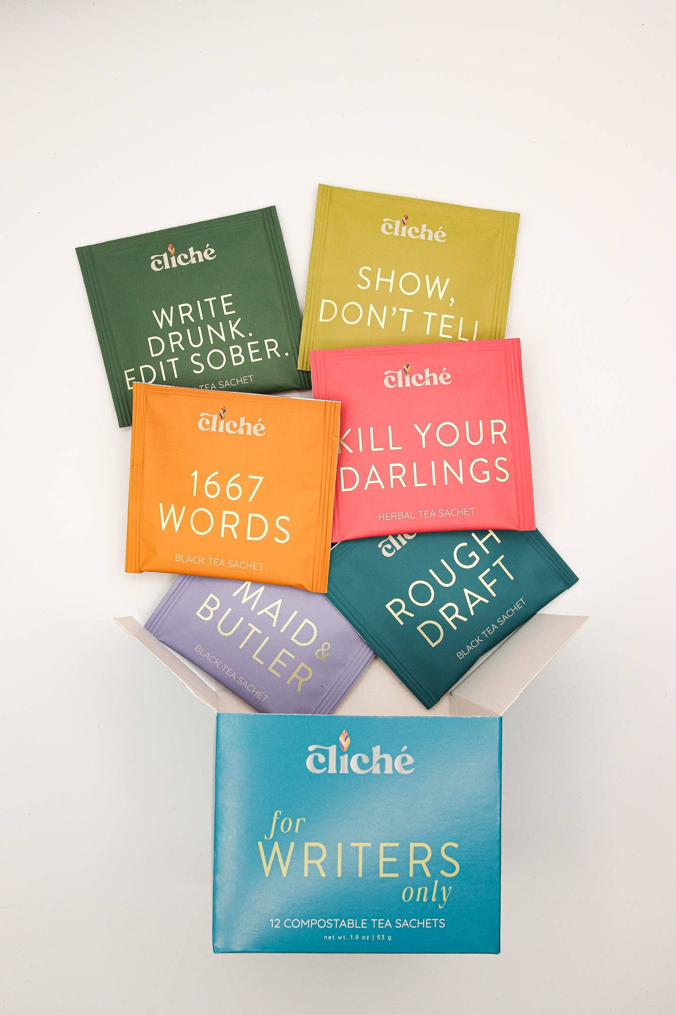Cliché Teas - Wholesale Tea Bags - Variety Packs Wholesale Sampler (Case of 8)1