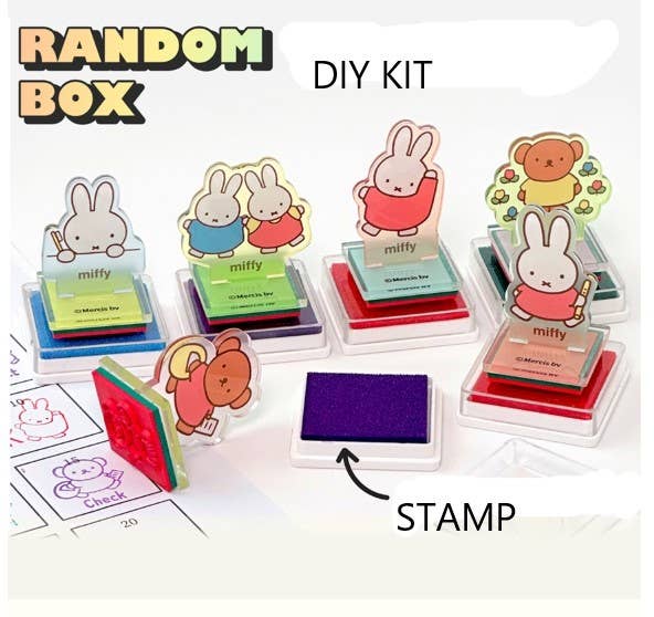 K-Wonderland - Wholesale DIY Craft Kit - Kids - Miffy Stamp DIY Set Random Character Box2