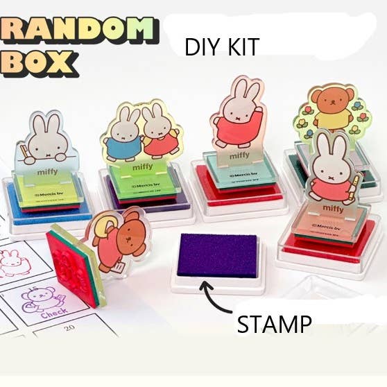 K-Wonderland – wholesale DIY craft kit – Child – Miffy Stamp DIY Set Random Character Box2