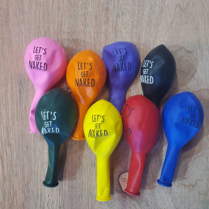 Balloon Assorted Colors - Let's Get Naked for wholesale by Cityology