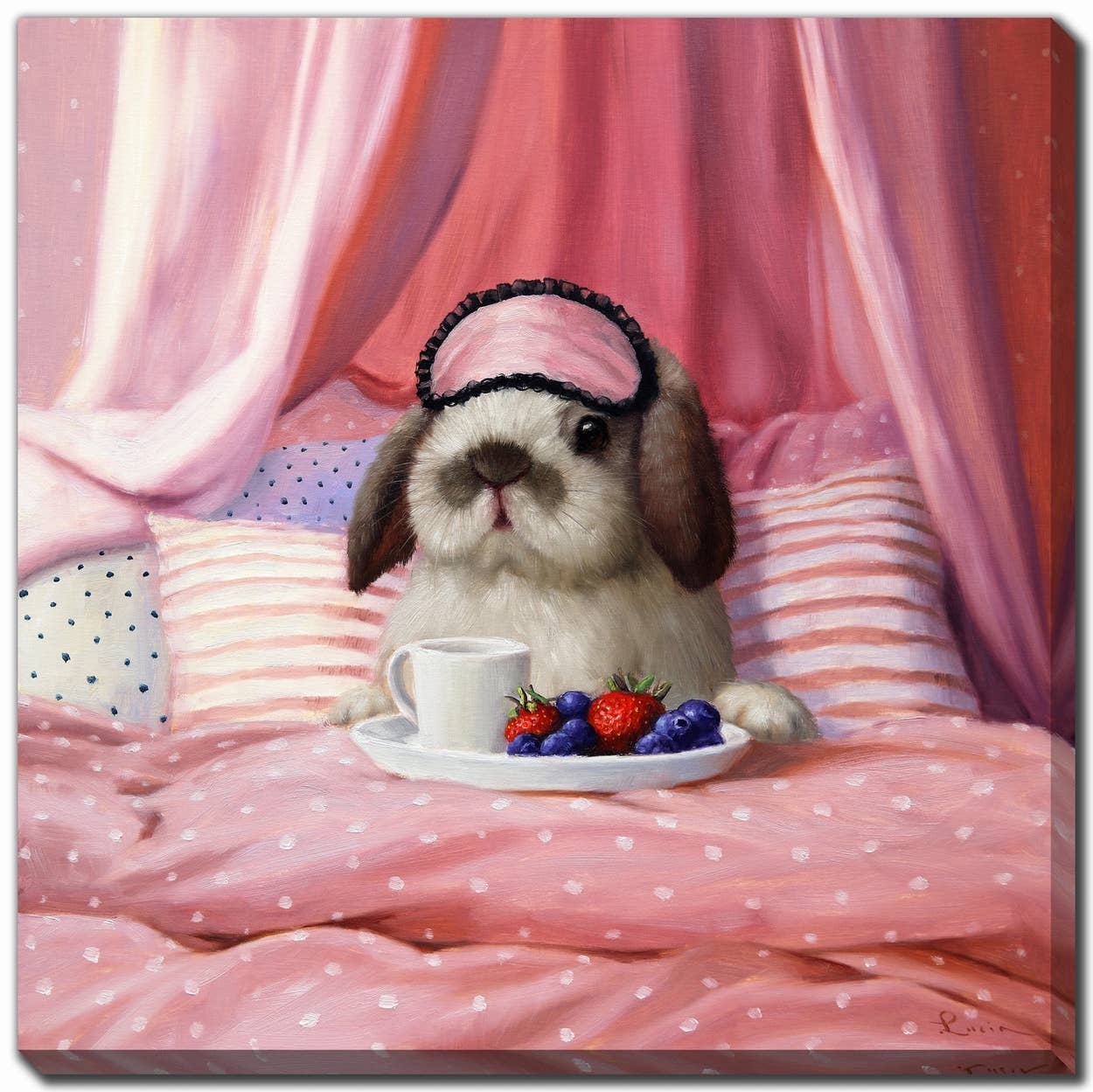 Streamline Art - Wholesale Wall Accent - Breakfast In Bed Printed 16x16 Canvas Wall Art0