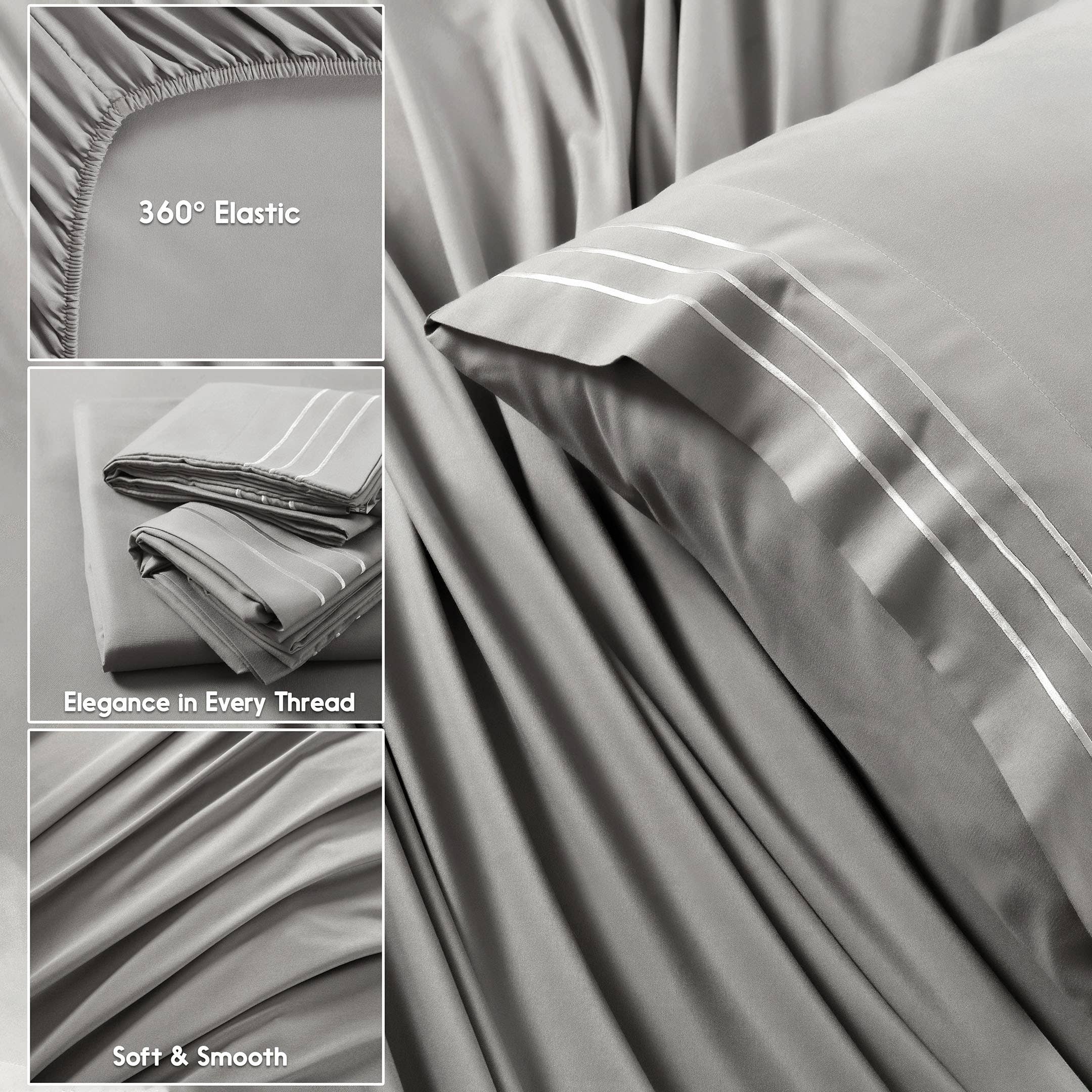 Cottonpassion_US – wholesale Sheet set – Sheet Set 6 Piece Microfiber Bed Sheet Set Ultra Soft Sheets13