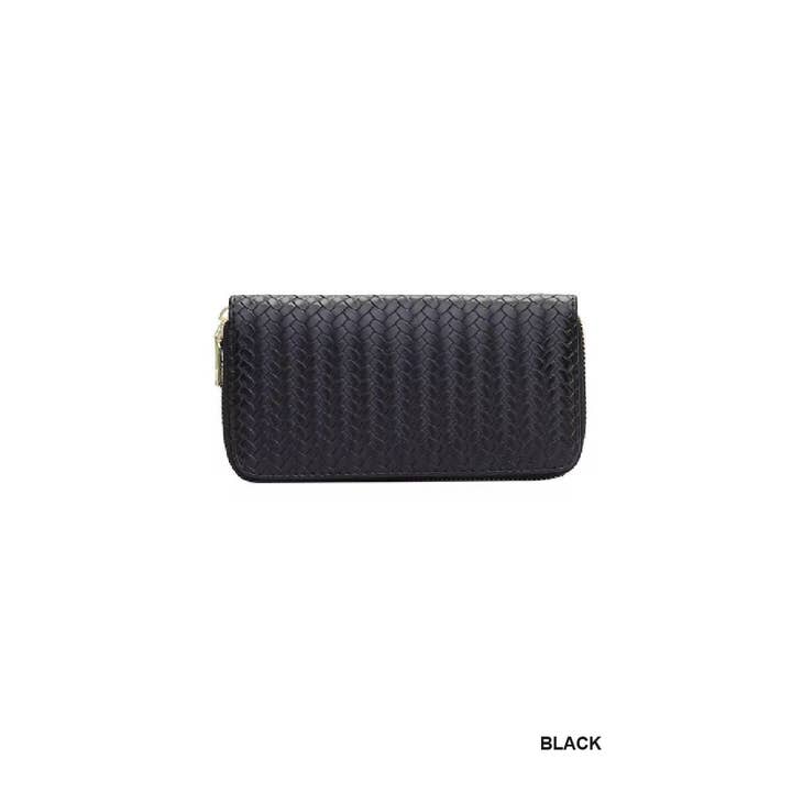 Vanilla Monkey - Wholesale Portemonnee - Dames - Vegan Leren Geweven Lange Portemonnee