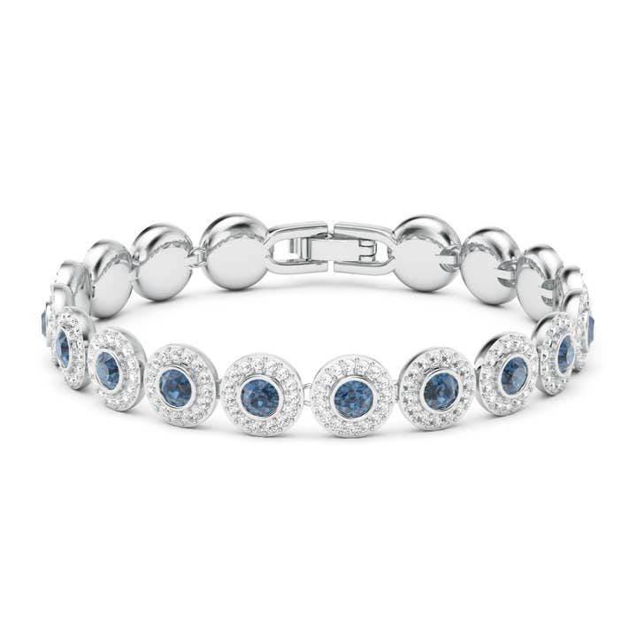 Angelic Montana Crystal Rhodium Tennis Bracelet for wholesale by My Jewellery Story