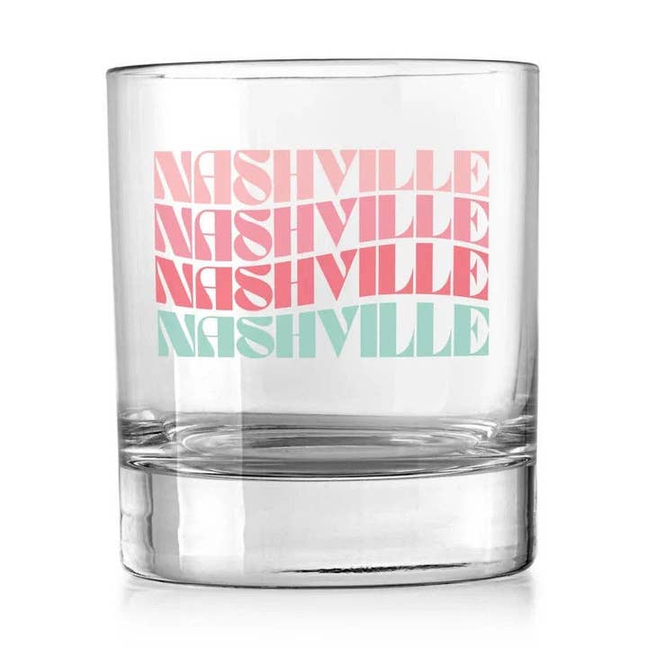 Rocks Glass, Cocktail Glass, Custom Drinkware, Gift Item for wholesale by Love Local