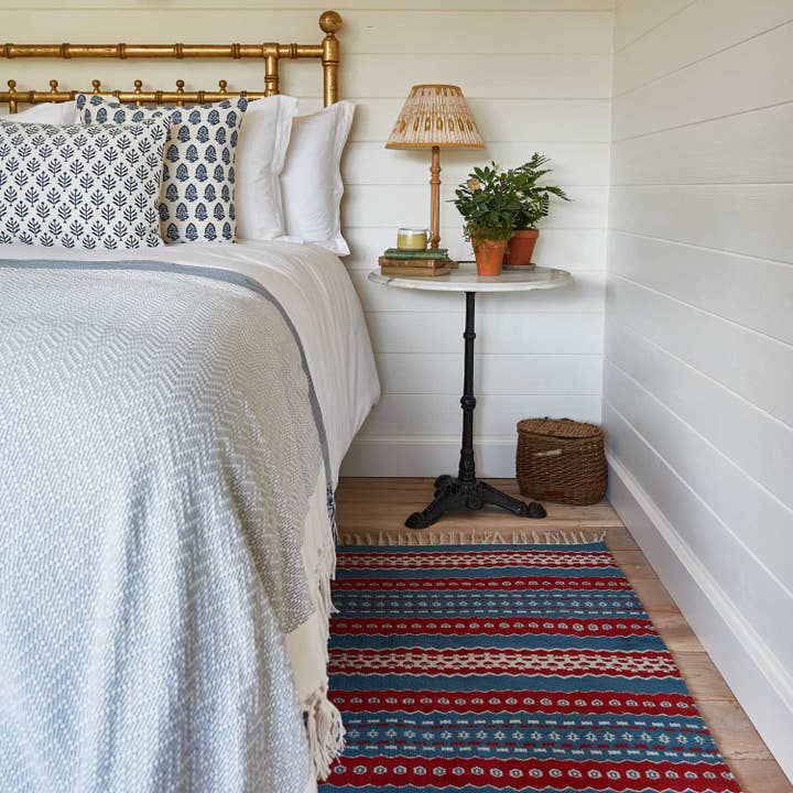 Fairisle Red Rug for wholesale by Weaver Green