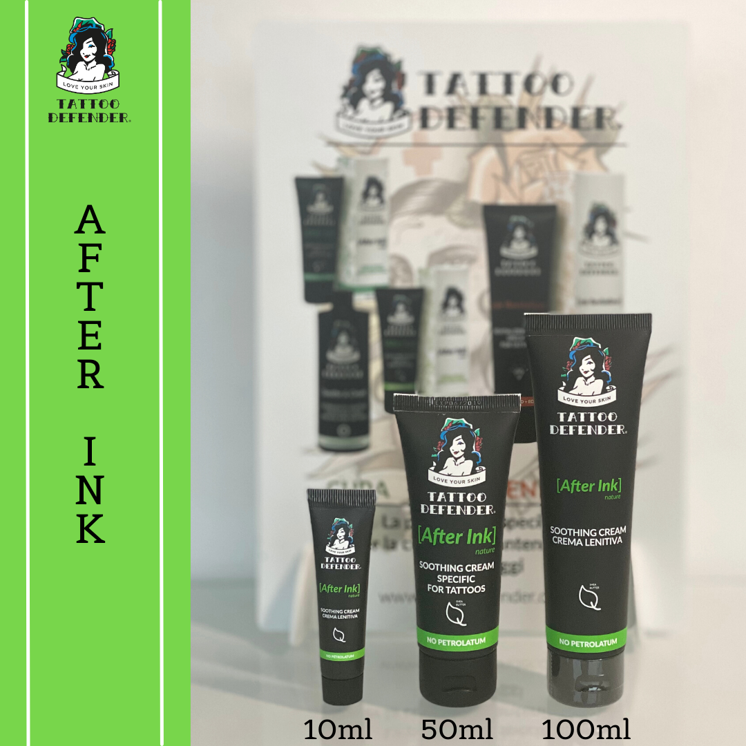 Tattoo Defender - Vente Pommades/soins pour tatouage - Crème apaisante pour le soin des tatouages au beurre de karité4