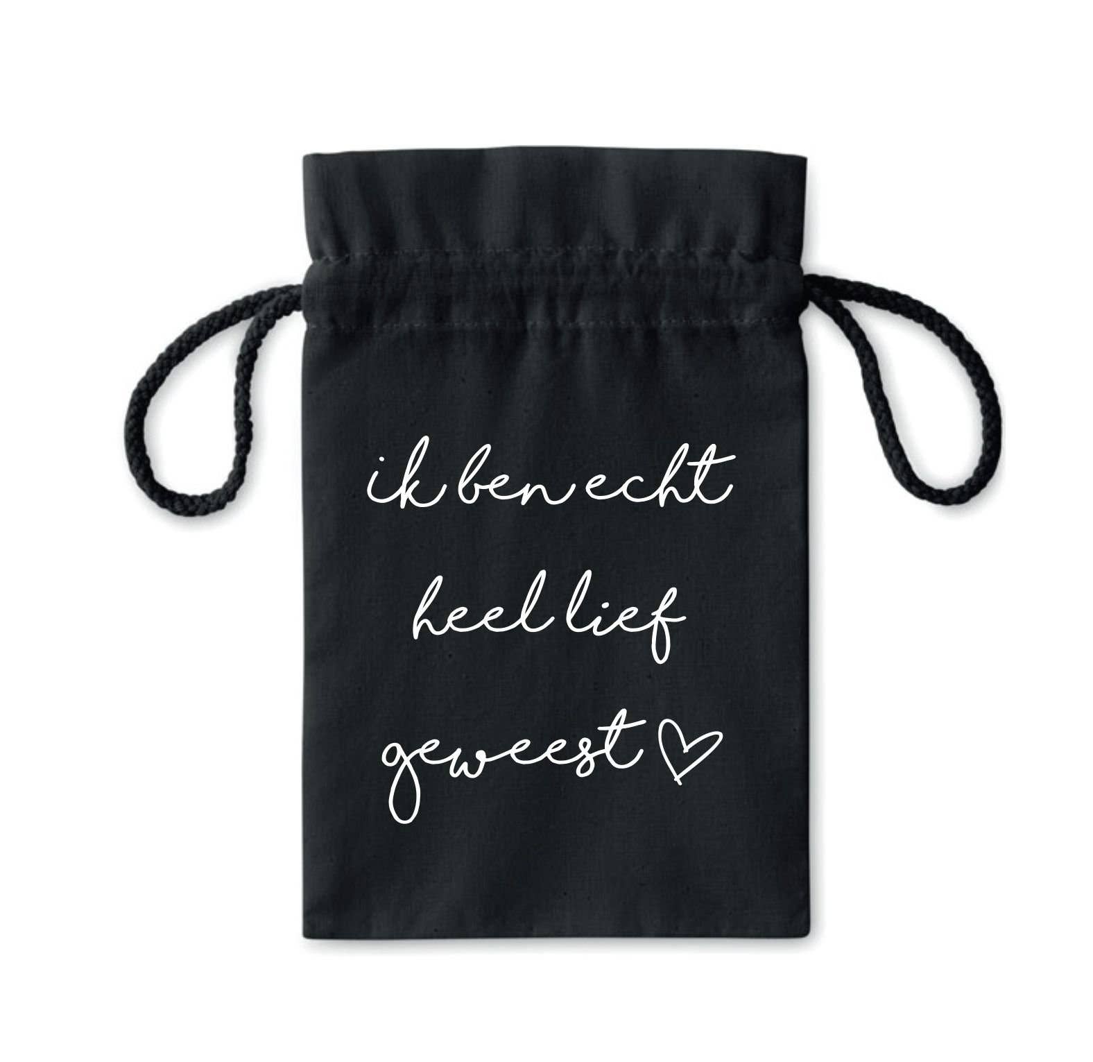 Sproetiz - Vendita all'ingrosso Buste regalo - Sacchetto di pepernoten 'Stato Buono' Nero