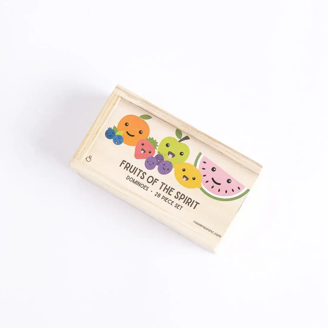 Swanson Christian Products - Wholesale Wood Toy - Kids - Game Dominos Wood Fruit Of The Spirit2