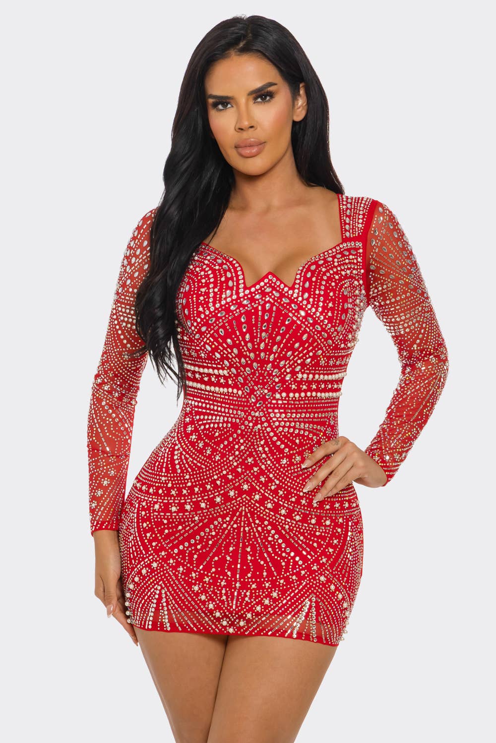 BANJUL - Wholesale Dress - Women's - BCCDS72256 & WIDE-STRAP RHINESTONE MINI DRESS7