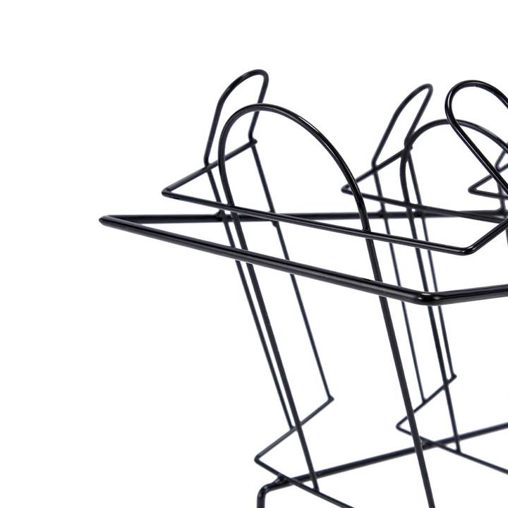 Store Supply Warehouse - Wholesale Retailer Display - Accessories - 4-Tier Black Countertop Cap Display - 20"H x 16"D x 9¼"W8