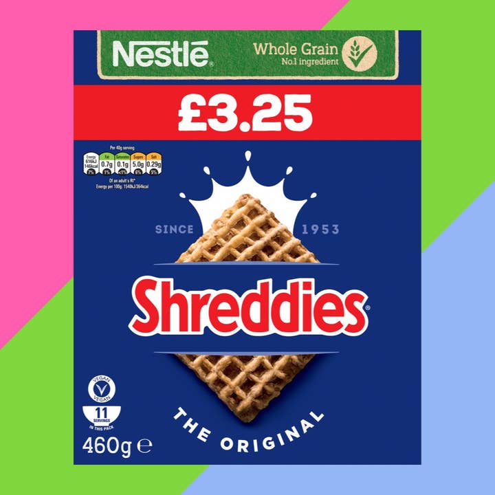 Gaffney's Sweets & Treats Wholesale - Wholesale Breakfast cereal - Nestlé Shreddies Original Breakfast Cereal 6x460g Boxes