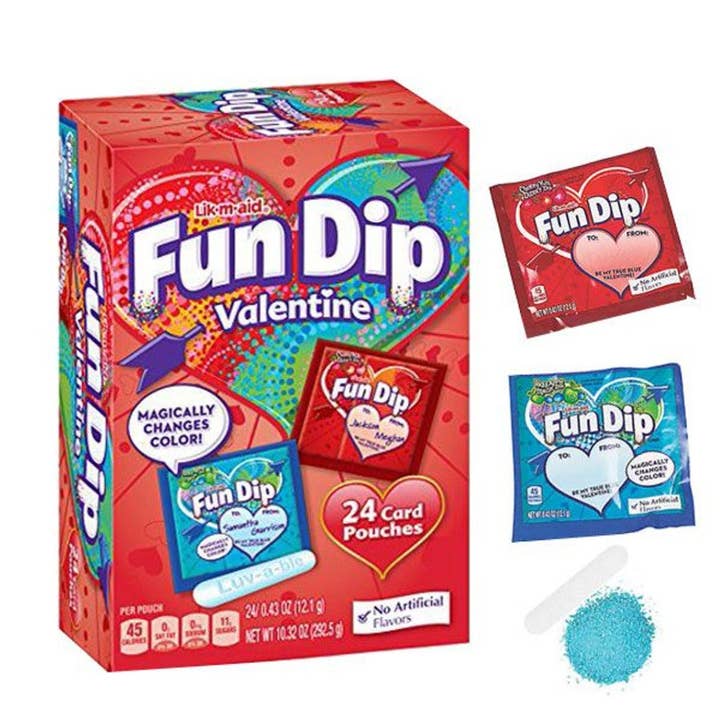 I Got Your Candy - Wholesale Hard Candy - Fun Dip Valentine's Day Card Kit 22 pcs 0.43oz - 6ct