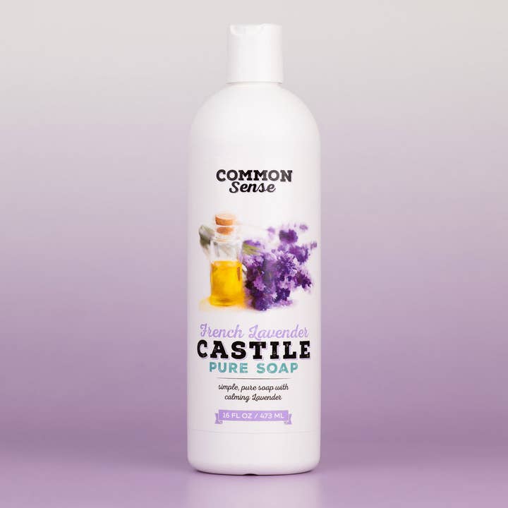 Common Sense Soap – wholesale Body wash/shower gel – French Lavender Castile - 16 oz