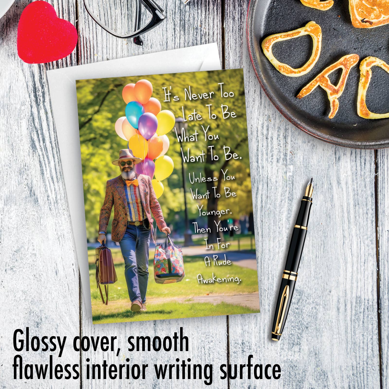 NobleWorks - Wholesale Father's Day Card - 1 Funny Father's Day Card - Never Too Late Dad - NobleWorks2