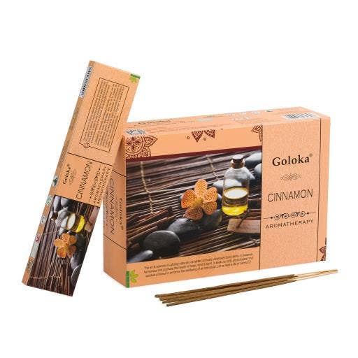 International Gifts Ltd. - Wholesale Incense - Goloka Aroma Cinnamon Incense Sticks 15G 7.8``-0200