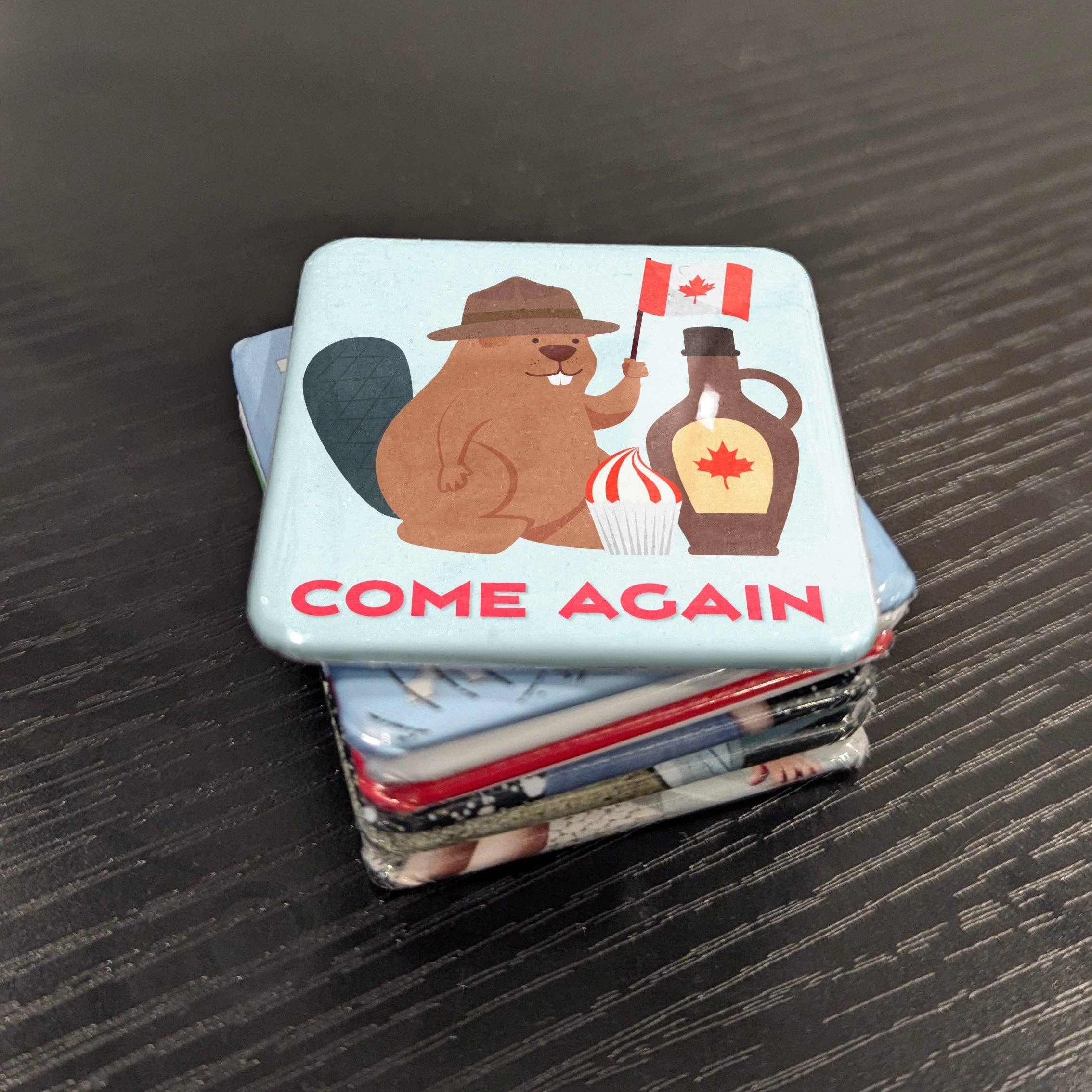PhiloPerse - Wholesale Magnet - Beaver with Maple Syrup Fridge Magnet4