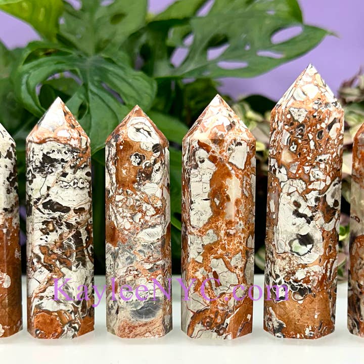 KayleeNYC - Wholesale Spiritual Stone/Crystal - Wholesale Lot 1 Lb Natural Money Agate Obelisk Tower Point