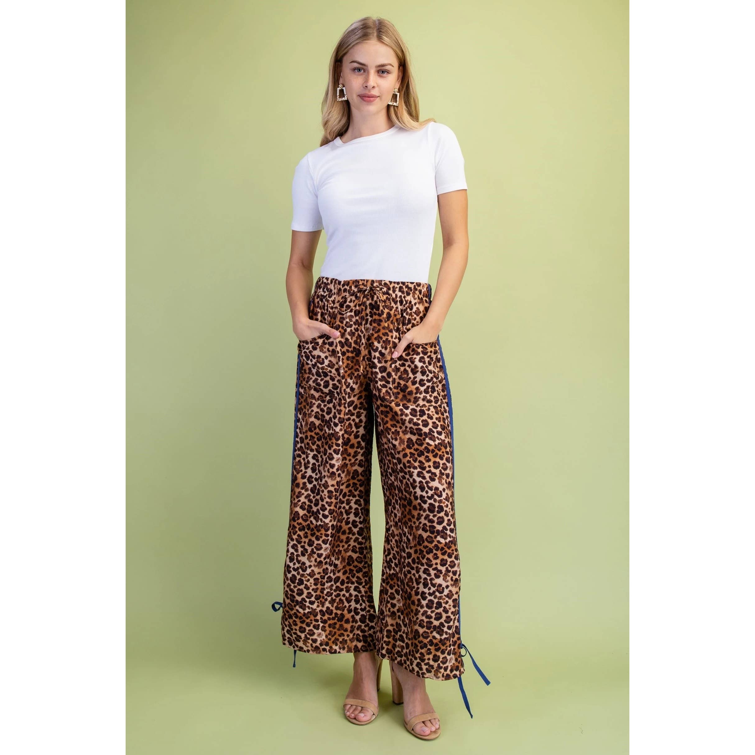 STYLE USA - Vendita all'ingrosso Pantalone - Donna - Pantaloni a stampa leopardata1