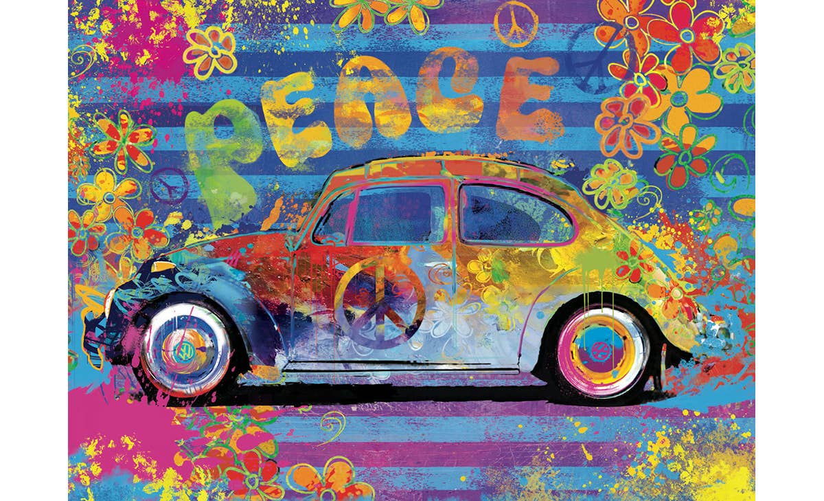 Eurographics Puzzles USA - Wholesale Puzzle - Adult - VW Beetle Splash Tin1