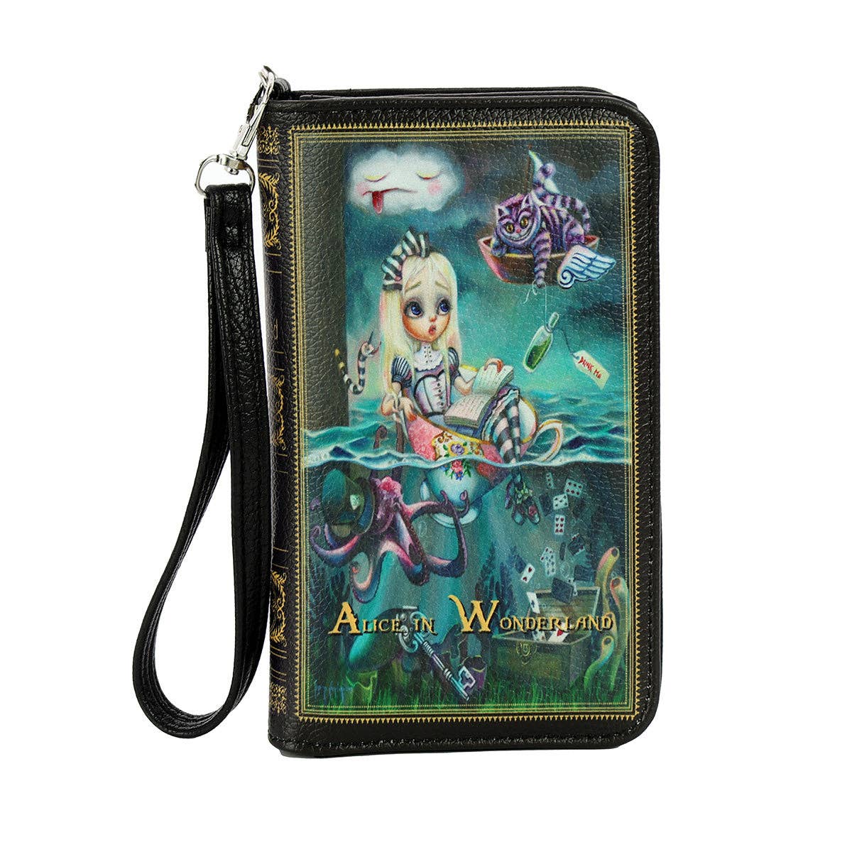 COMECO INC - Wholesale Wallet - Women's - Teary Alice in Wonderland Wallet in Vinyl1