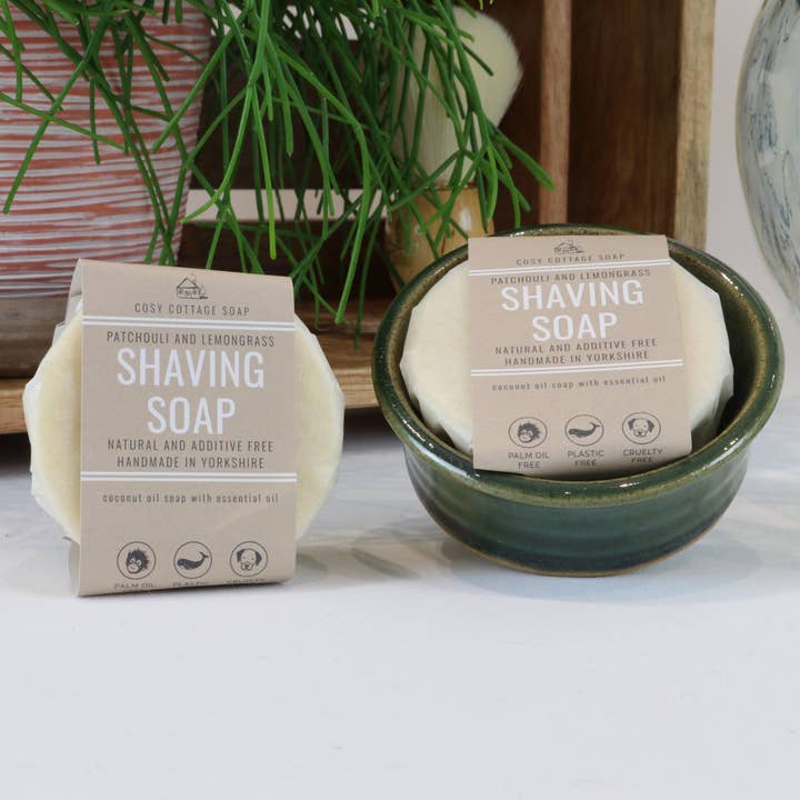 Cosy Cottage Soap – wholesale Shave soap – Men's – Large Shaving Soap with Optional Handmade Dish & Brush5