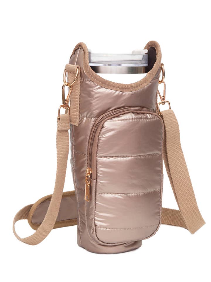 Puffer Tumbler Carrier schoudertas voor wholesale door Embellish Your Life