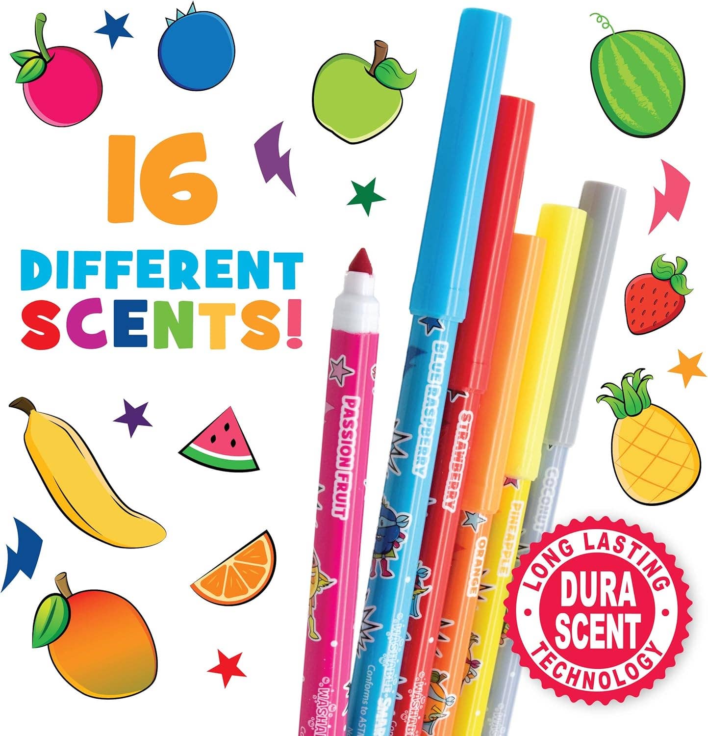 Scentco, Inc - Wholesale Markers - Kids & Baby - Smarkers - Scented Markers - 16packs in Display of 101