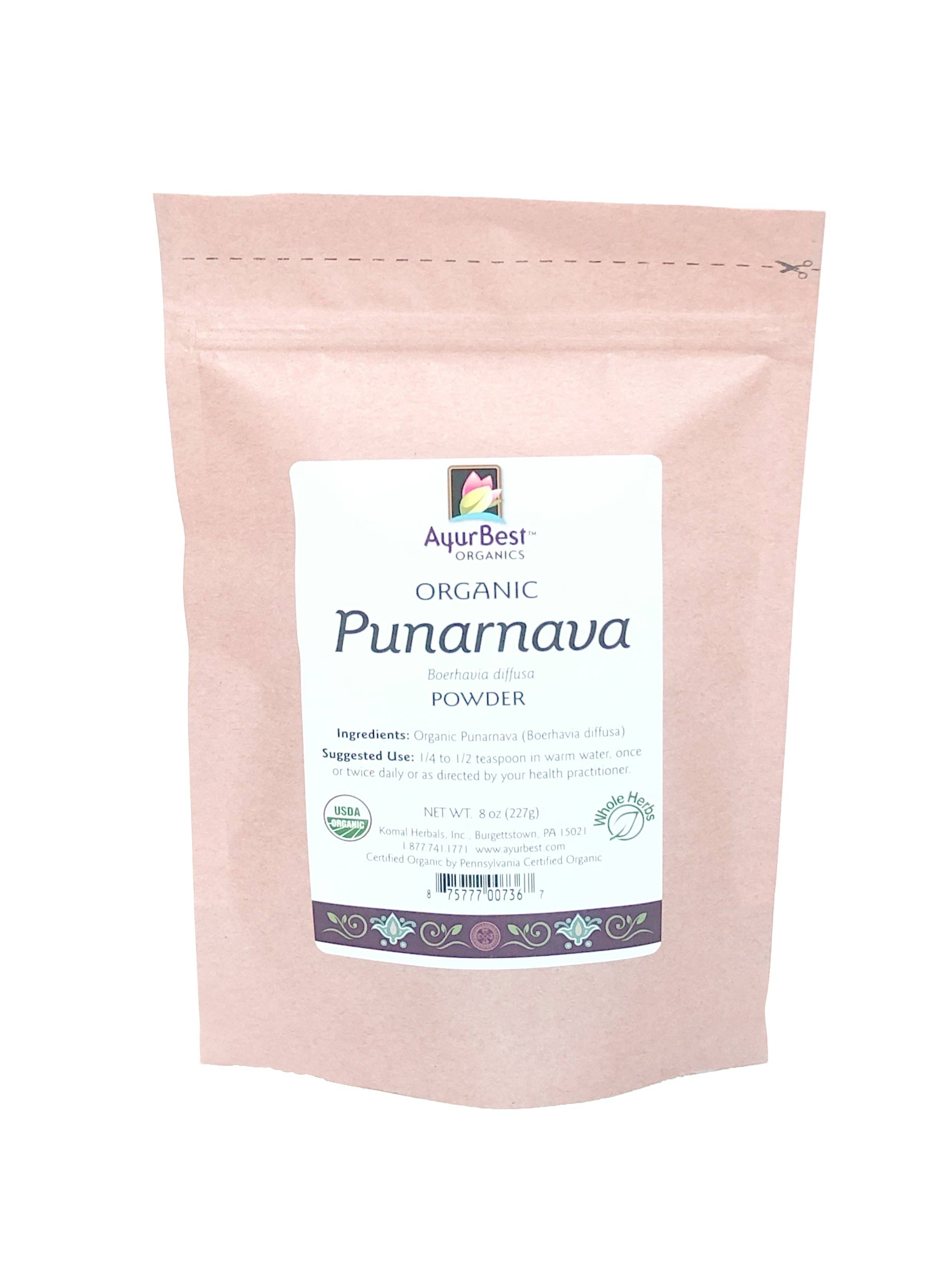 Komal Herbals, Inc - Wholesale Protein/Superfood Powder - Wholesale Spices & Herbs - Punarnava Powder, Organic 8oz (227g) Bag