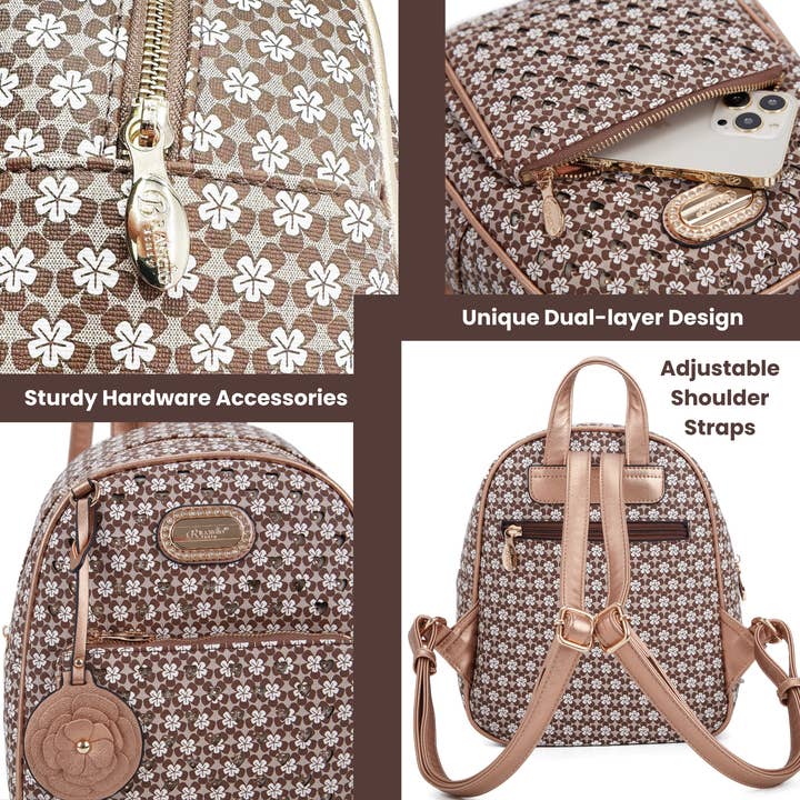 Brangio (Italy) Company Inc. - Wholesale Rugzak - Dames - Brangio Italië Floral Harmony Designer Rugzak5