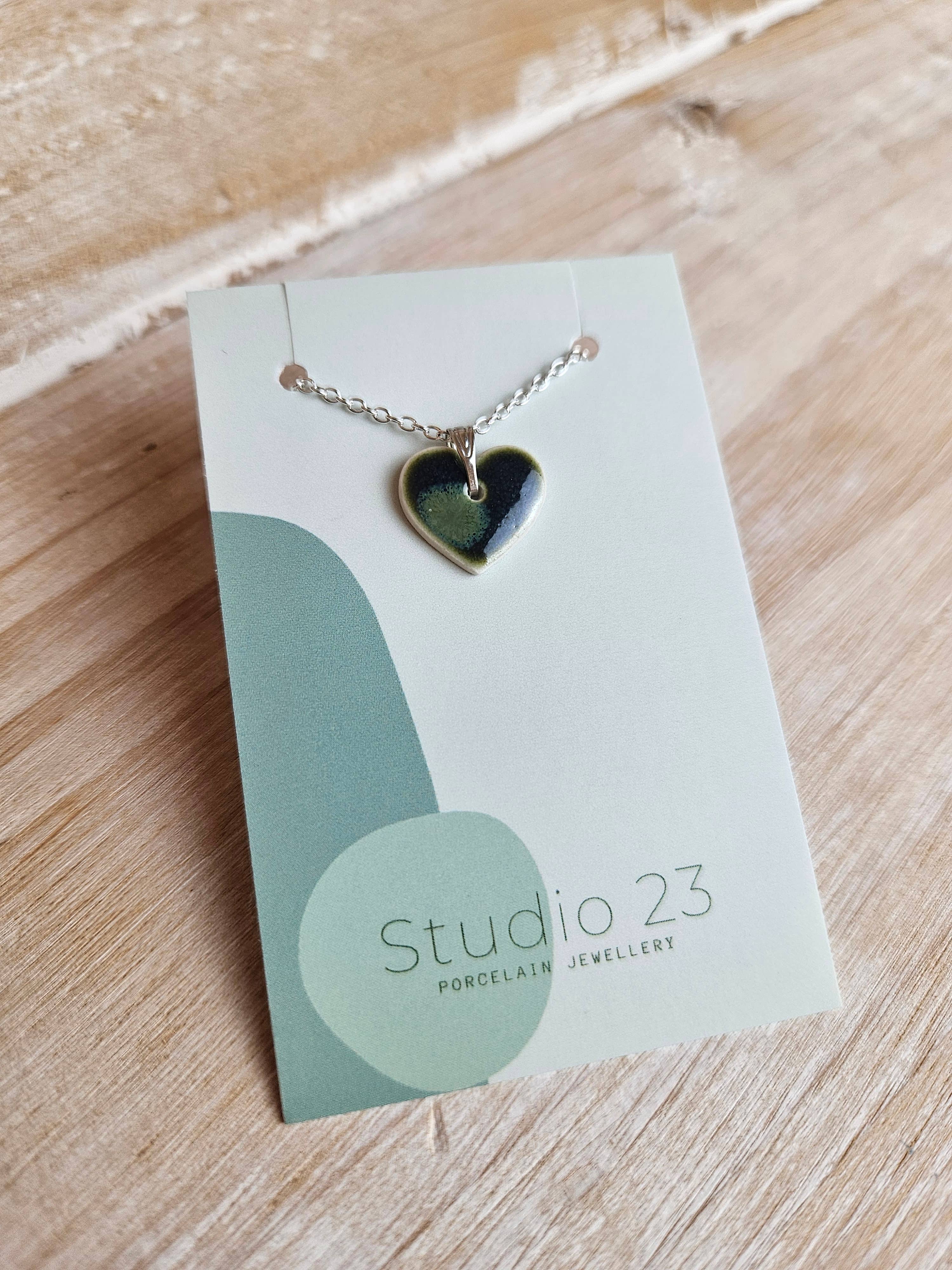 Studio 23 Ceramics - Wholesale Individual Charm/Pendant - NEW DESIGN Pendant Heart5