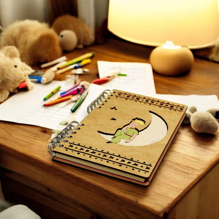 Le Petit Prince on the Moon Journal for wholesale by KOMONI Amsterdam