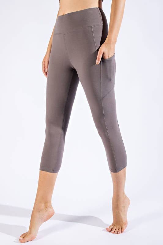 Sunday Morning – wholesale Sport-/loungeleggings – Dam – P45601PL37 Plus Size Butter Soft Caprilängds Yoga Leggings13