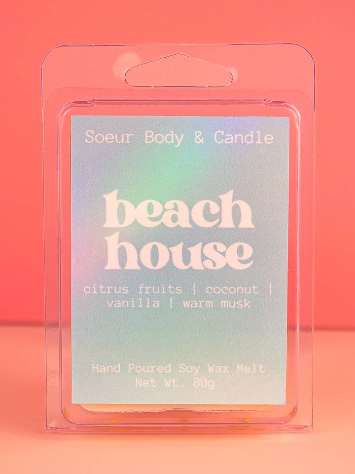 Cera di Soia per Bruciatori Profumati Beach House per la vendita all'ingrosso da parte di Soeur Body and Candle