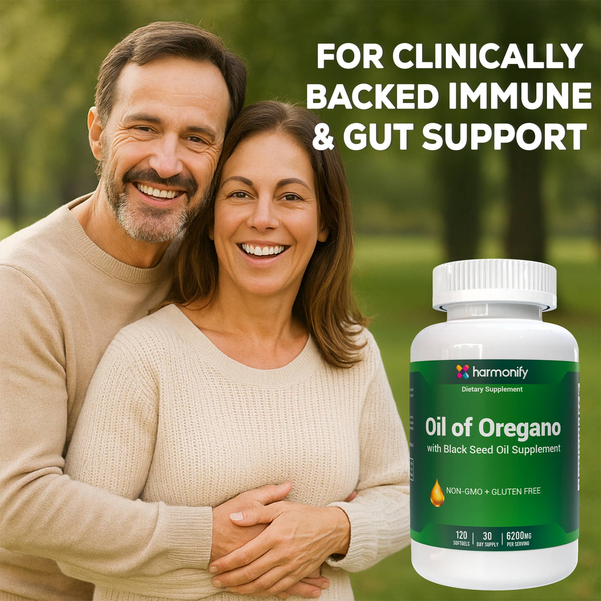 HARMONIFY - Wholesale Voedingssupplement/vitamine - HARMONIFY Olie van Oregano met Zwarte Zaadolie - 120 Softgels4