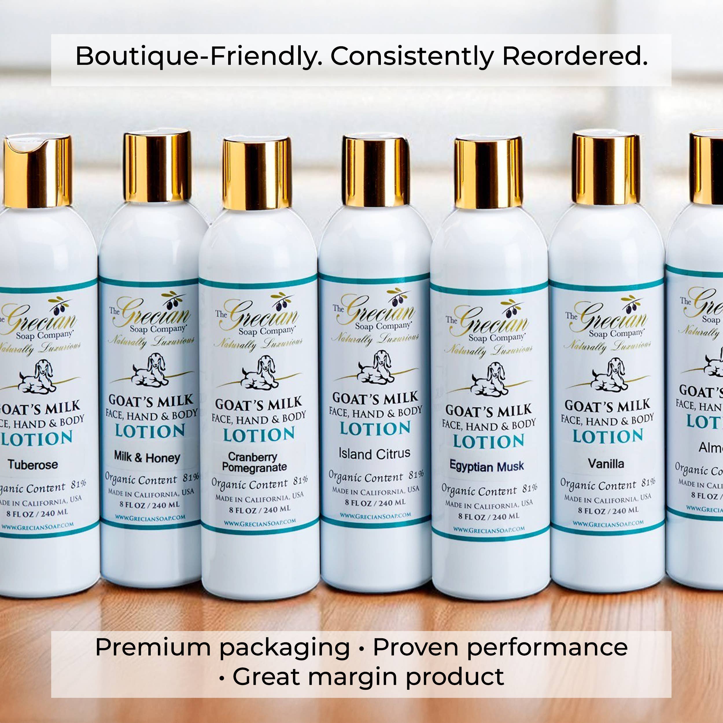 The Grecian Soap Company - Wholesale Body Cream/Lotion - Organic Beauty Hydrating Natural Goat Milk Hand Body Lotion3