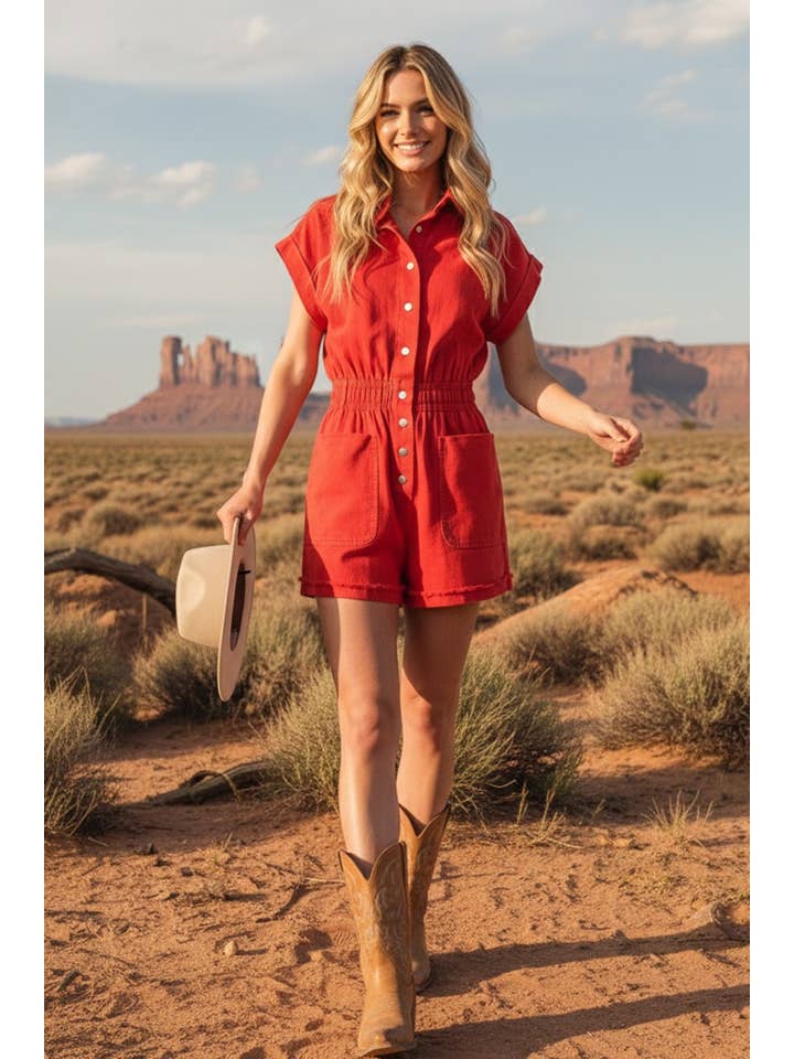 Sewn and Seen - Venta al por mayor Peto - Mujer - Mameluco de mezclilla con botones y bolsillos1