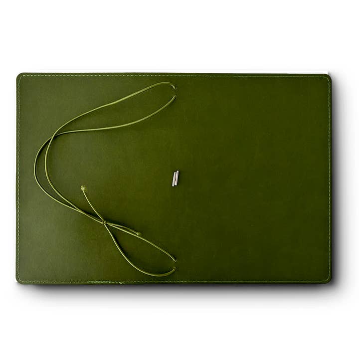 Friend Notebook - Wholesale Journal cover - Refillable Notebook Folio - Olive Green1