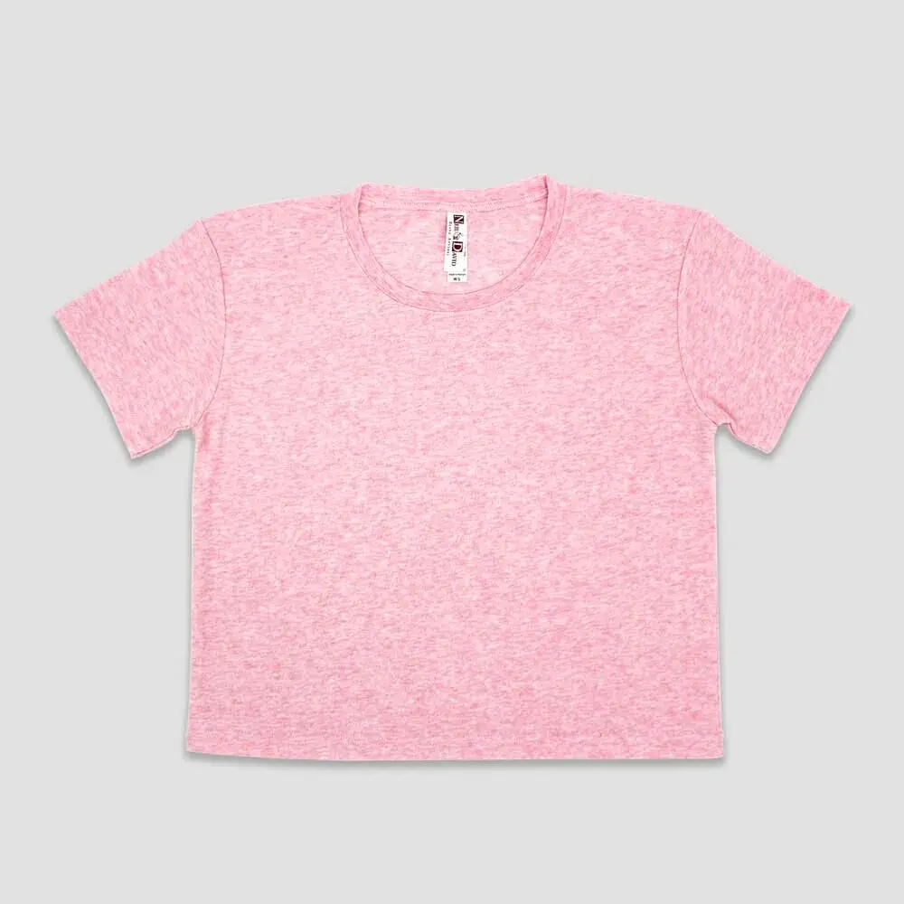 Neil & David - Wholesale Shirt - Women's - Neil & David Crop Top Trendy Short Sleeve T-shirt OPEN SIZE1