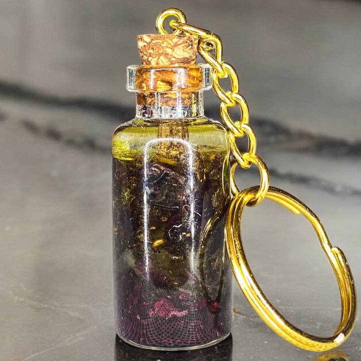 Llavero de Amor y Lujuria | Amuleto de Aromaterapia con Cristales de Hierbas para venta al por mayor de Nibiru Beauty LLC