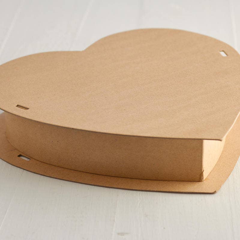 Factory Direct Craft - Wholesale Decorative Box - Heart Shape Paper Mache Candy Boxes - 12" x 12" x 2-1/2"6