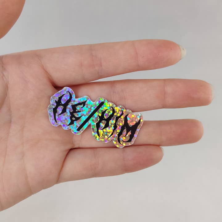 He/Him sticker for wholesale by Altcultures