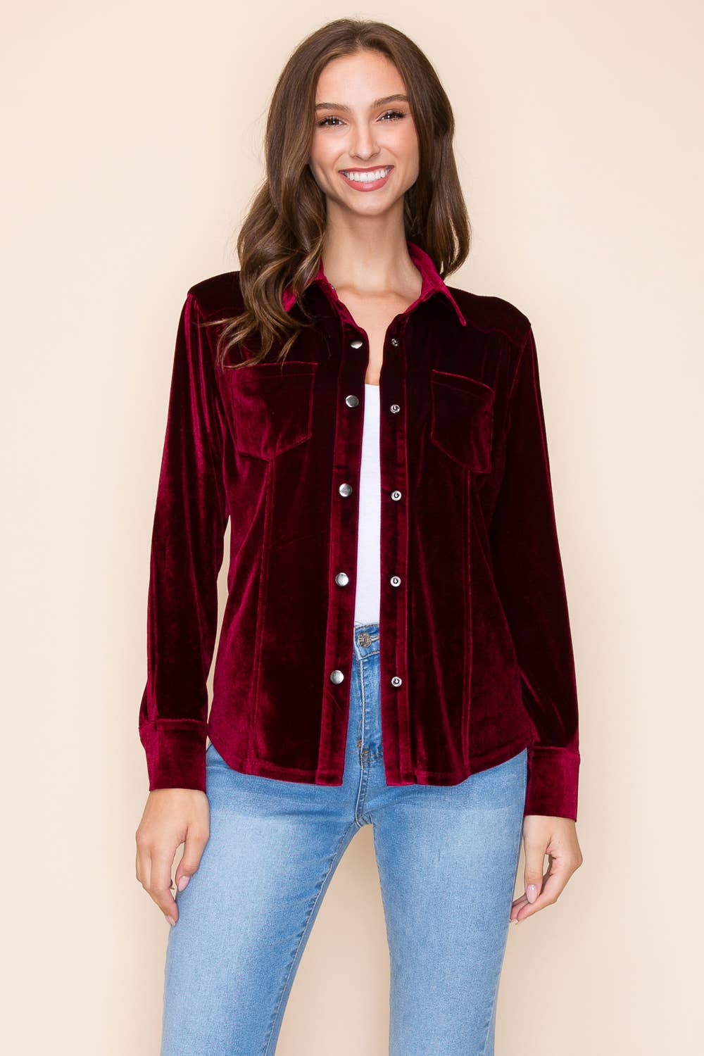 W.A.Y. --Wonderful And Young - Wholesale Shirt - Women's - W.A.Y VELVET SHIRT14