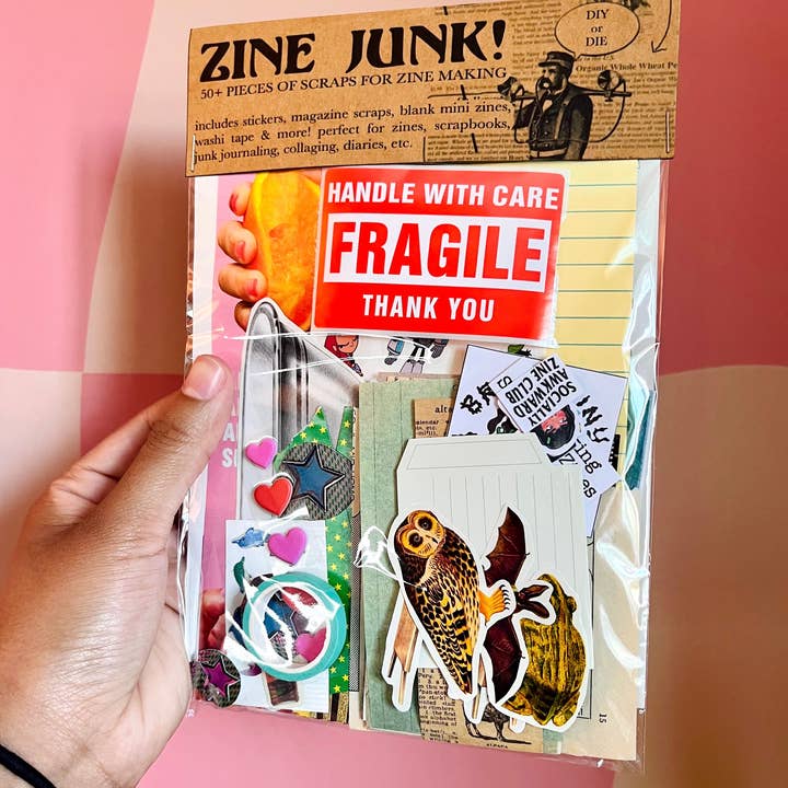 Bre’s Tiny Print Shop - Wholesale Stationery/Notecard Set - Zine Junk!