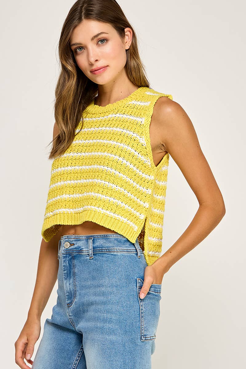 Miss Love - Wholesale Knit Top - Women's - STRIPED KNIT TOP28