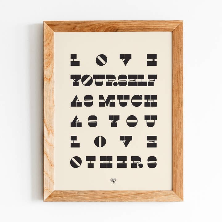 Stampa Love Yourself per la vendita all'ingrosso da parte di The Cold Hearted Collective