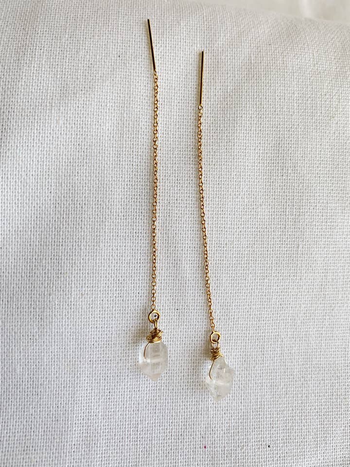 Roscas de diamante Herkimer por atacado de Eaarthbones Jewelry