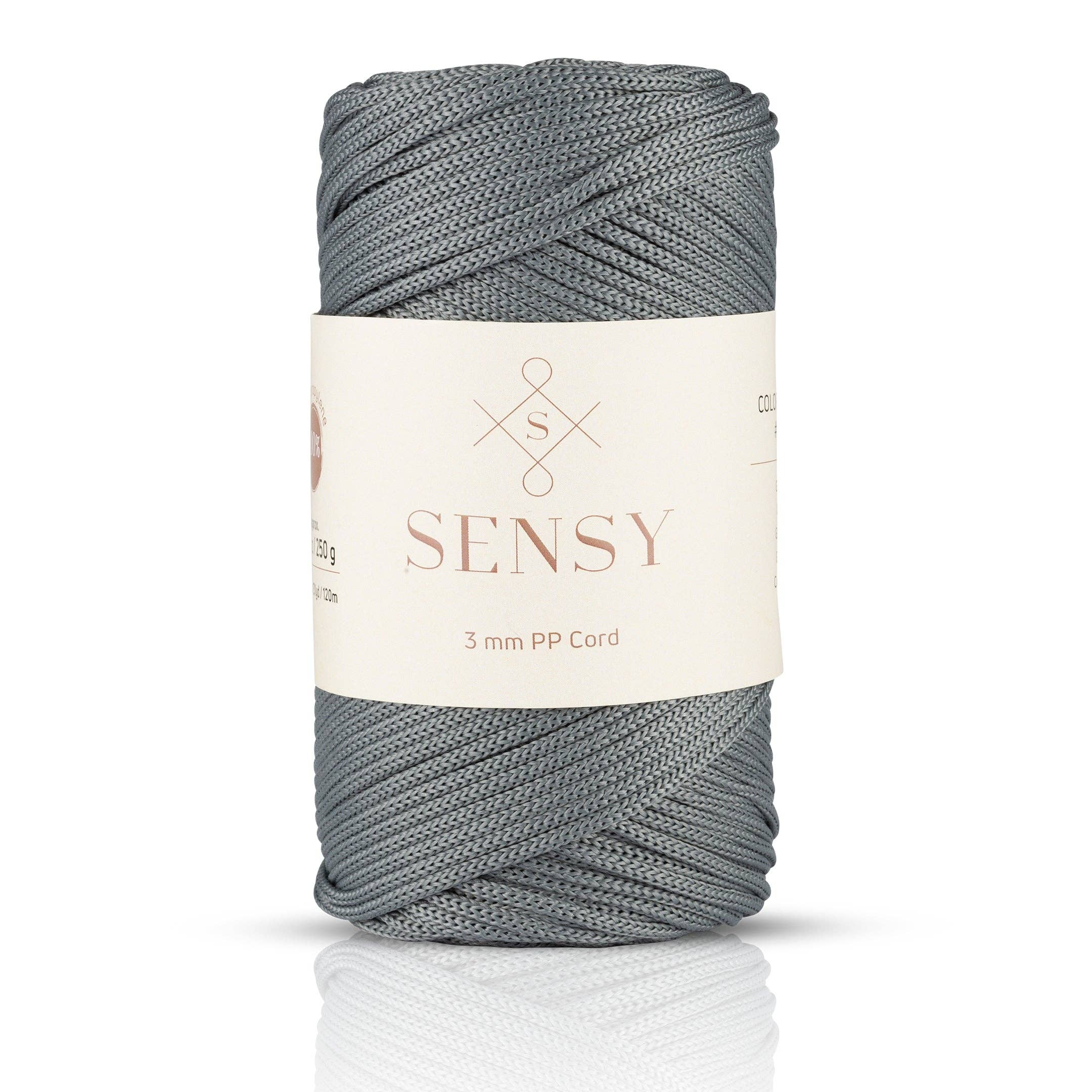 Sensy – Engroshandel Håndværk forsyninger – Sensy Premium 3 mm - 120 meter 100% polypropylen makramé snor48