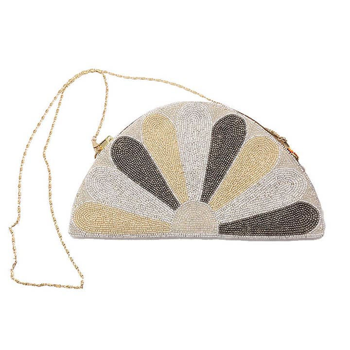 Borsa Half Moon BG105 con perle Loowie per la vendita all'ingrosso da parte di LOOWIE