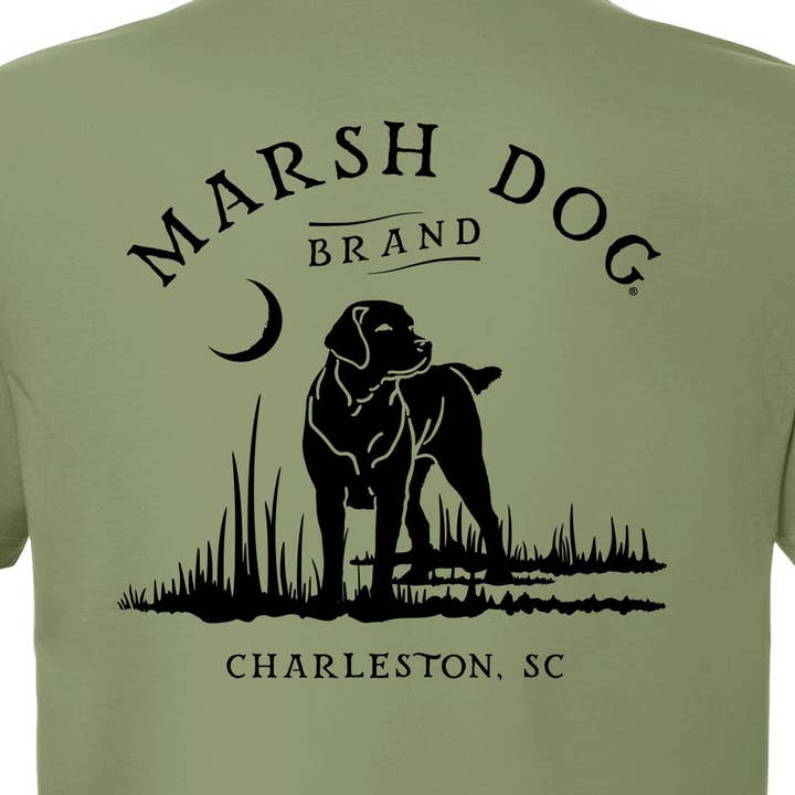 Customizable Marsh Dog Brand Logo Shirt Coastal Oceans Lakes for wholesale by Charleston Apparel